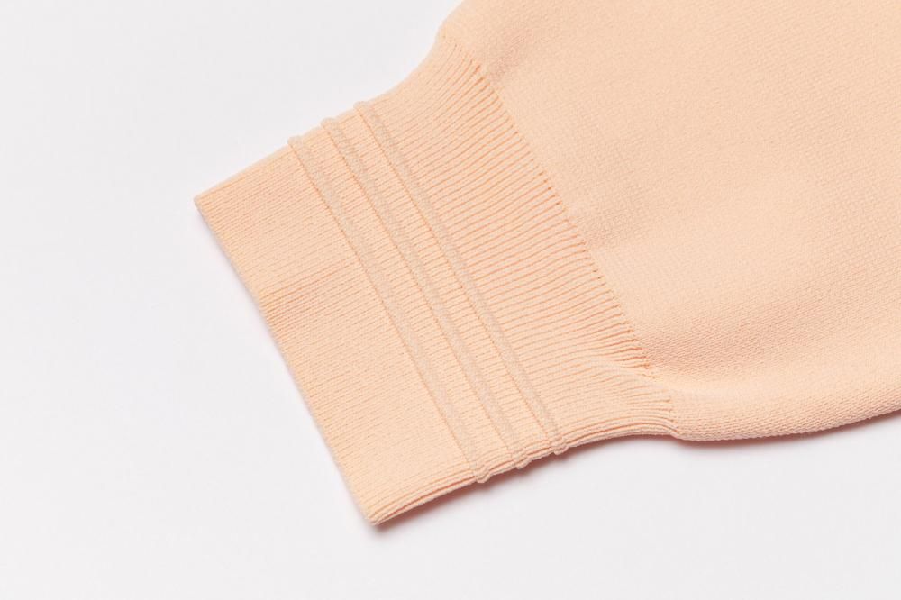 スウェットライクニットトップス(PEACH) - PINUE スウェットライクニットトップス(PEACH) - PINUE