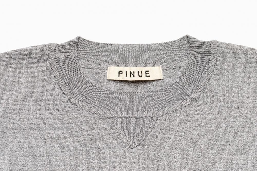スウェットライクニットトップス(GRAY) - PINUE スウェットライクニットトップス(GRAY) - PINUE