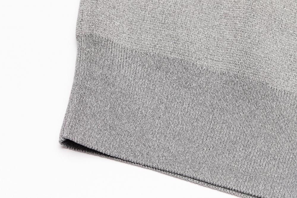 スウェットライクニットトップス(GRAY) - PINUE スウェットライクニットトップス(GRAY) - PINUE