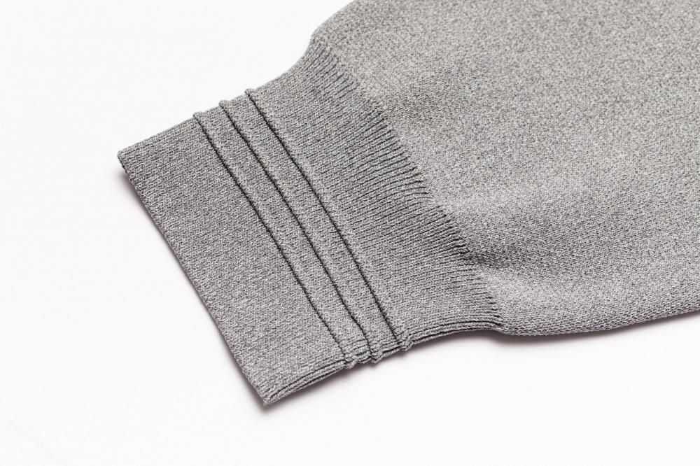 スウェットライクニットトップス(GRAY) - PINUE スウェットライクニットトップス(GRAY) - PINUE