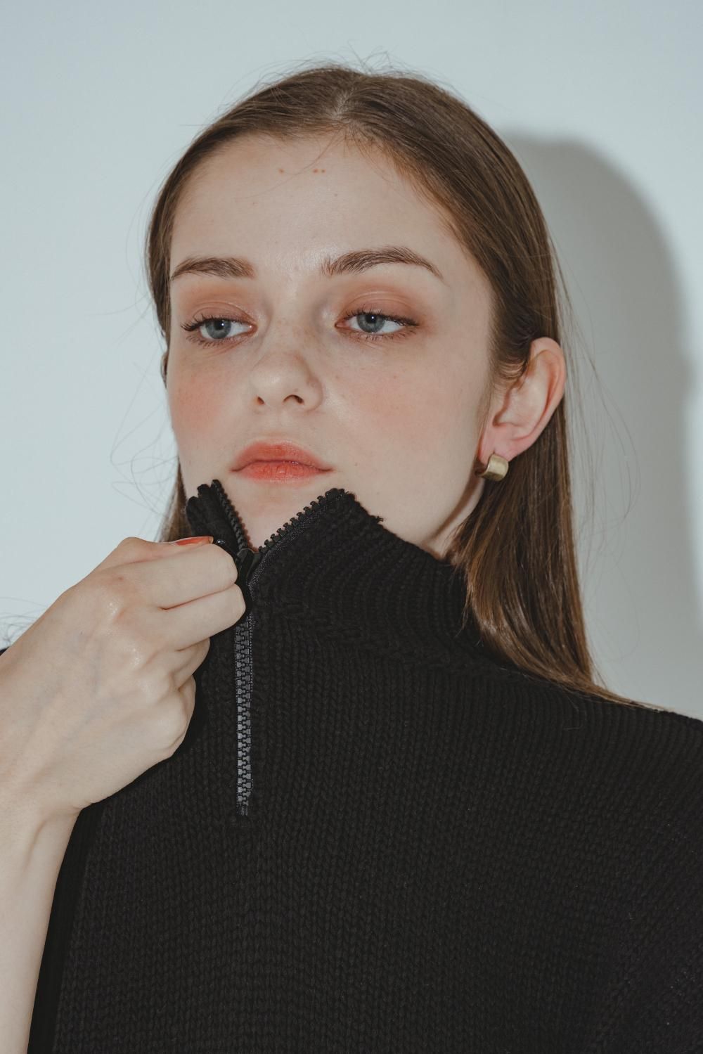 コクーンニットワンピース(BLACK) - PINUE コクーンニットワンピース(BLACK) - PINUE