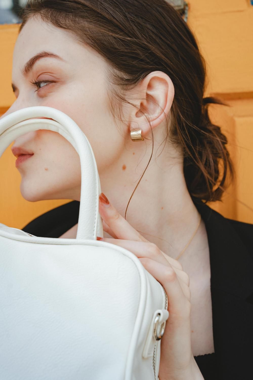 ウェーブボストンバッグ(WHITE) - PINUE ウェーブボストンバッグ(WHITE) - PINUE