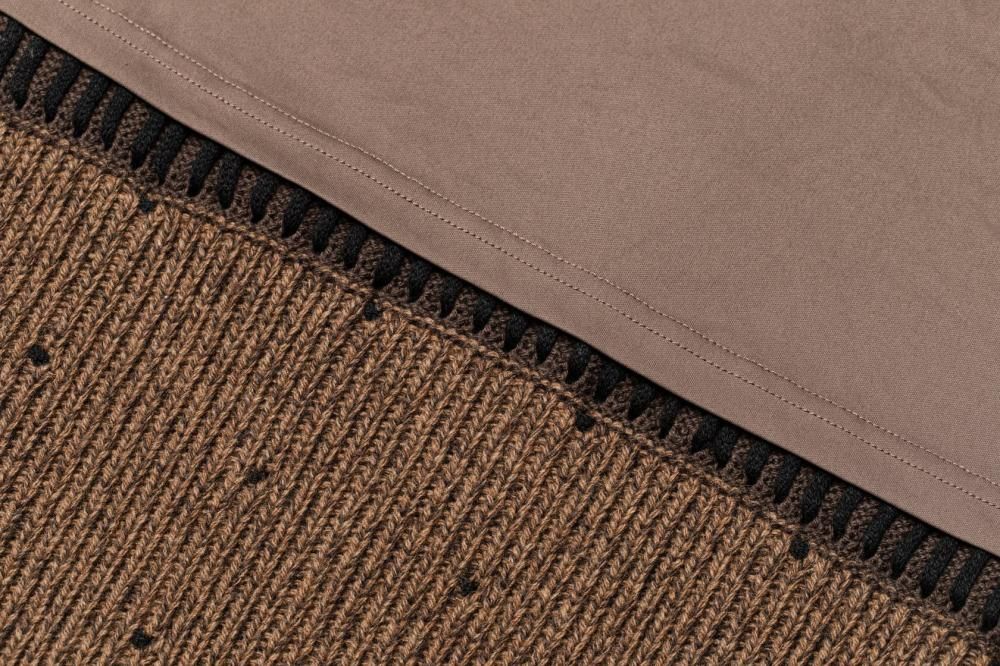 ステッチニットセットアップ(BROWN) - PINUE ステッチニットセットアップ(BROWN) - PINUE