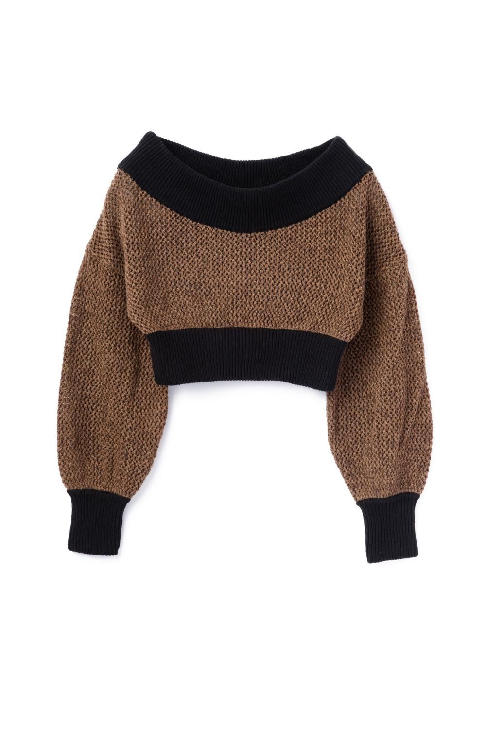 ステッチニットセットアップ(BROWN) - PINUE ステッチニットセットアップ(BROWN) - PINUE