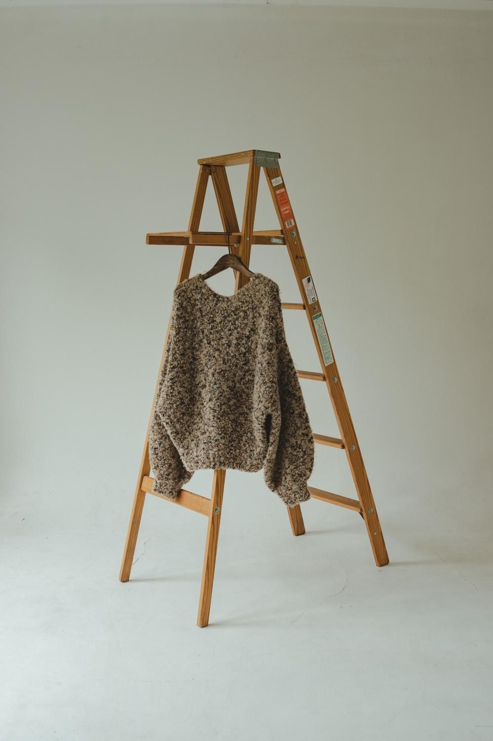 MIXヤーンニットトップス（BEIGE） - PINUE