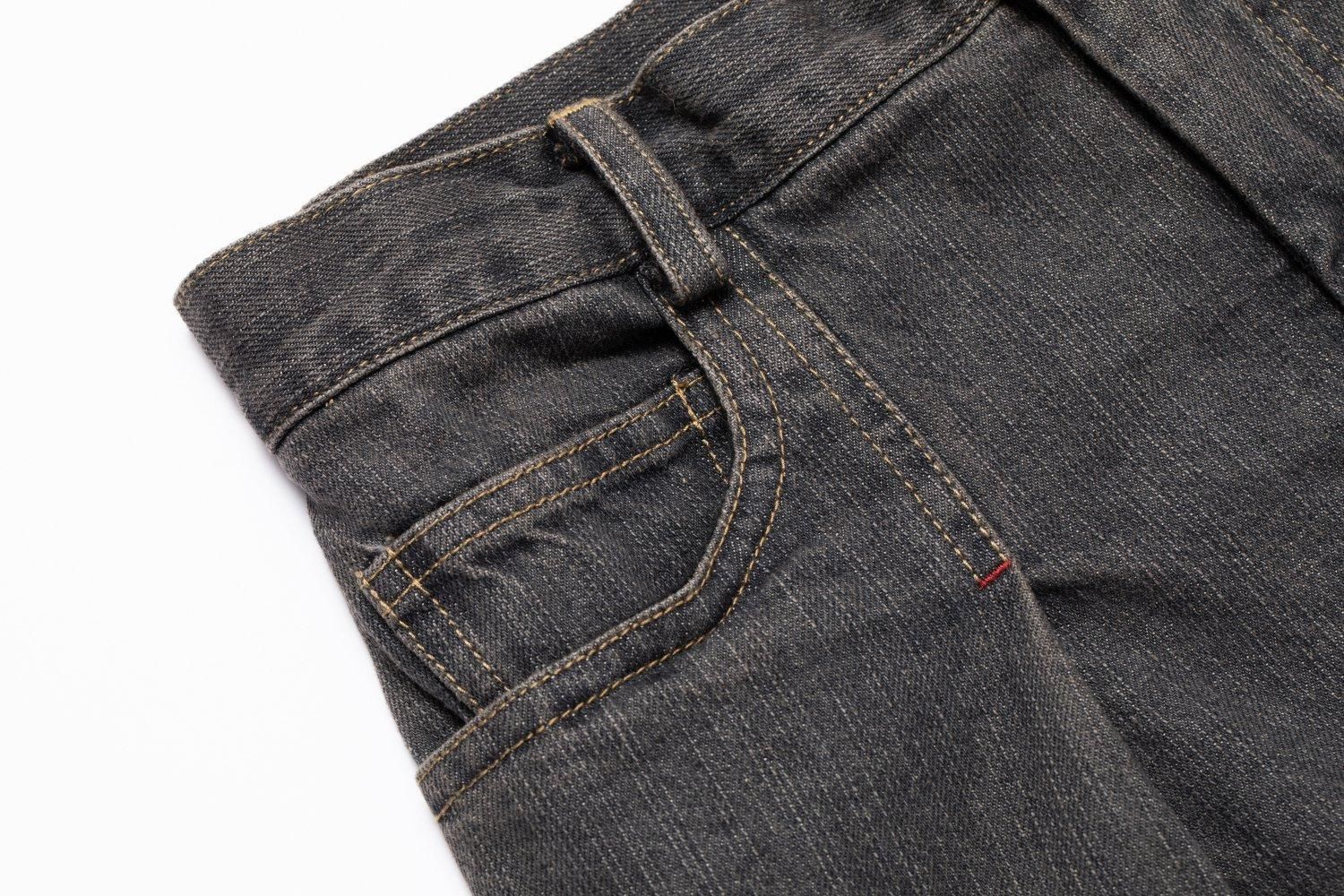 タックステッチデニムパンツ(BLACK) - PINUE タックステッチデニムパンツ(BLACK) - PINUE