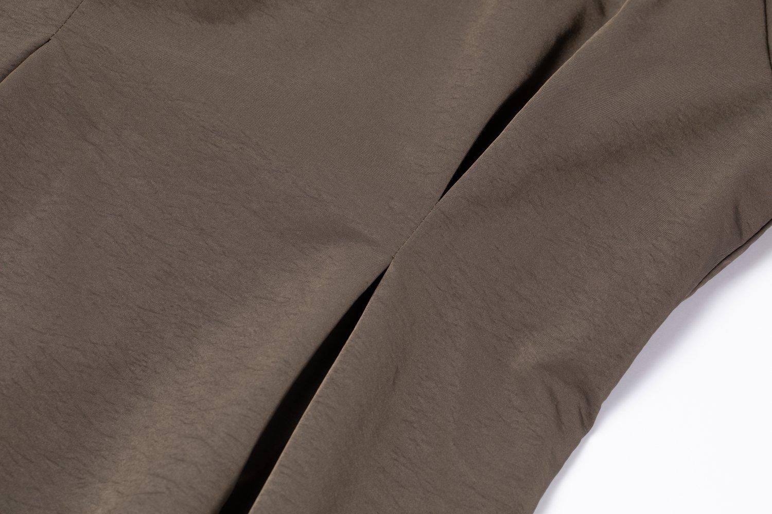 ドレープスリーブドレス(GRAYISH BROWN) - PINUE ドレープスリーブドレス(GRAYISH BROWN) - PINUE