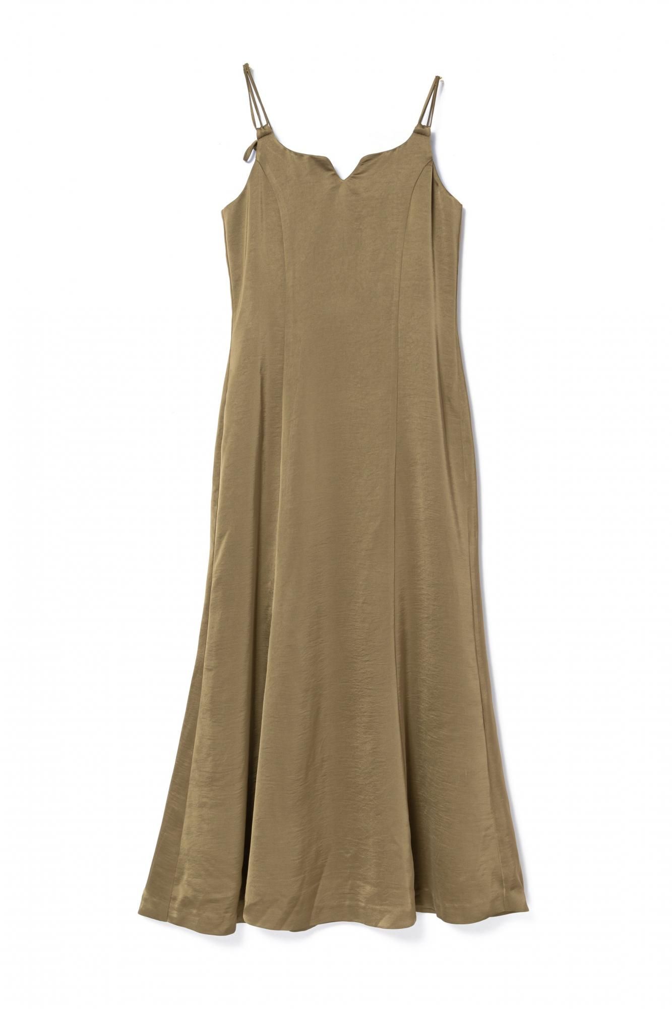 フリルボレロ+キャミドレスセット(KHAKI) - PINUE フリルボレロ+キャミドレスセット(KHAKI) - PINUE