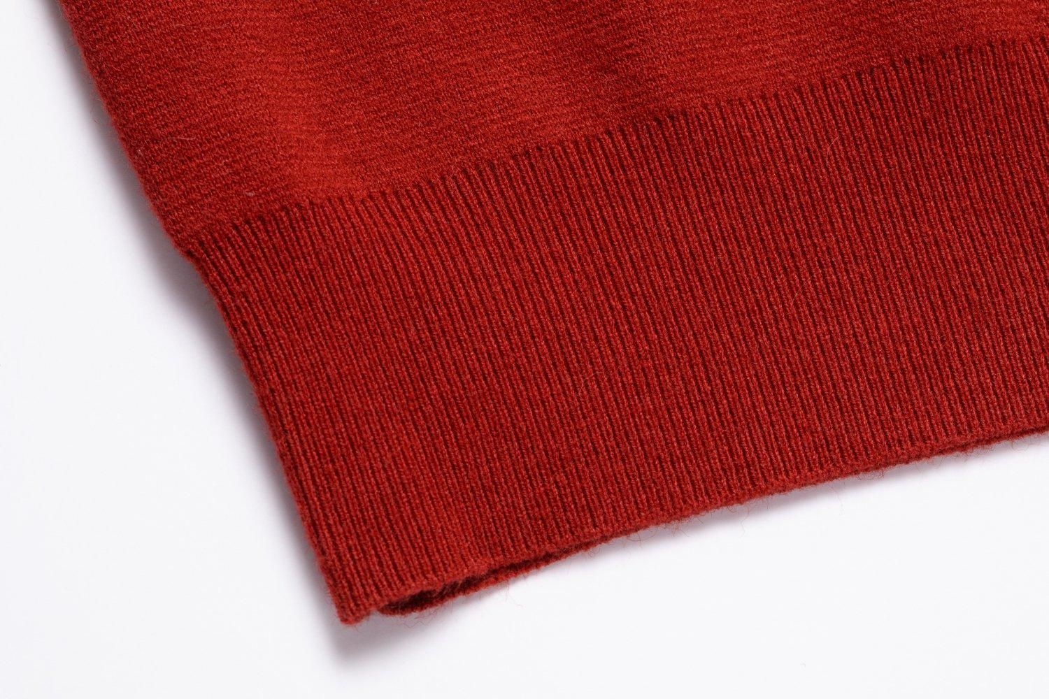 ラインニットトップス（RED） - PINUE