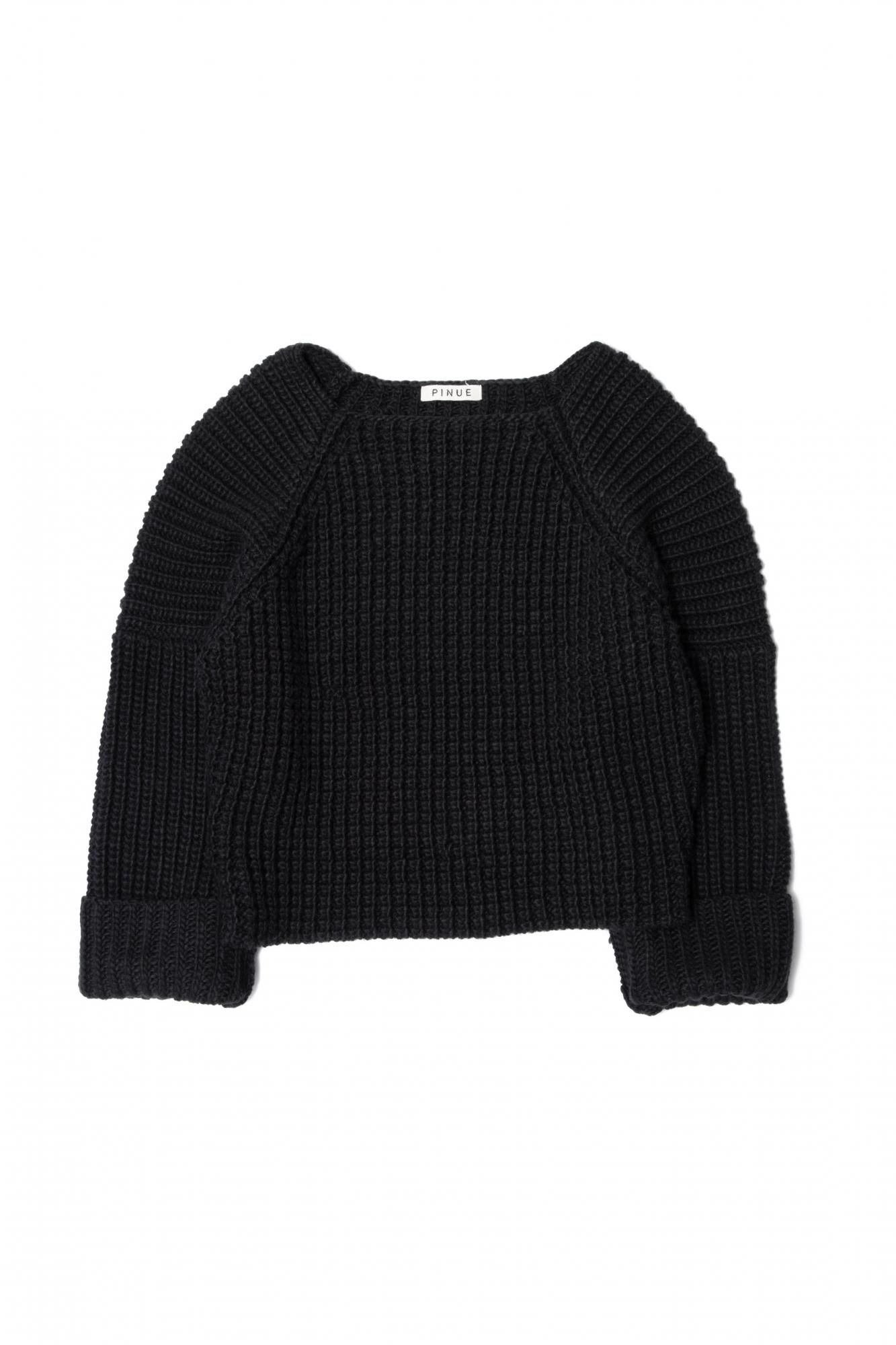 ワッフルニットトップス（WHITE） - PINUE