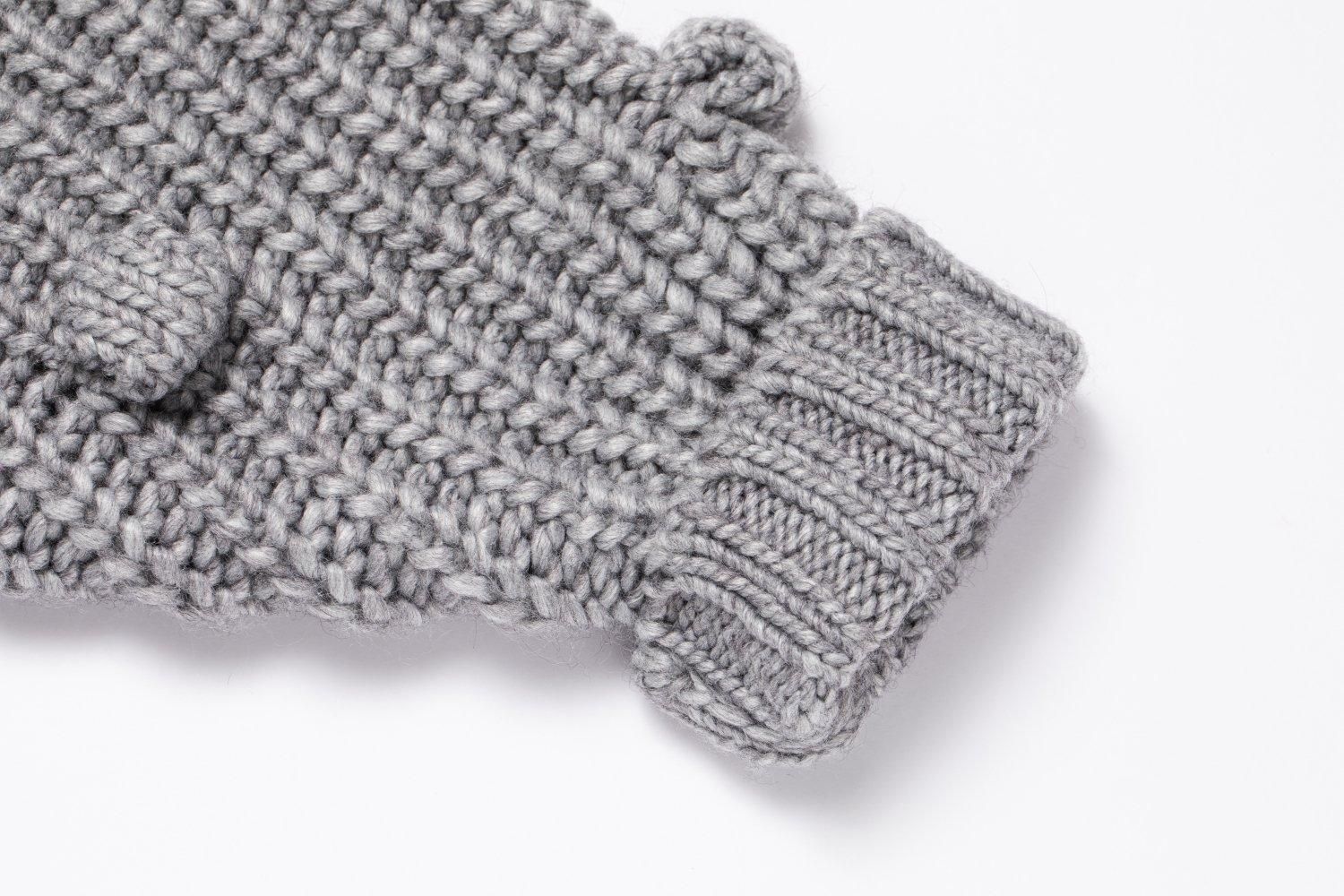 ポップコーンニットトップス(GRAY) - PINUE ポップコーンニットトップス(GRAY) - PINUE