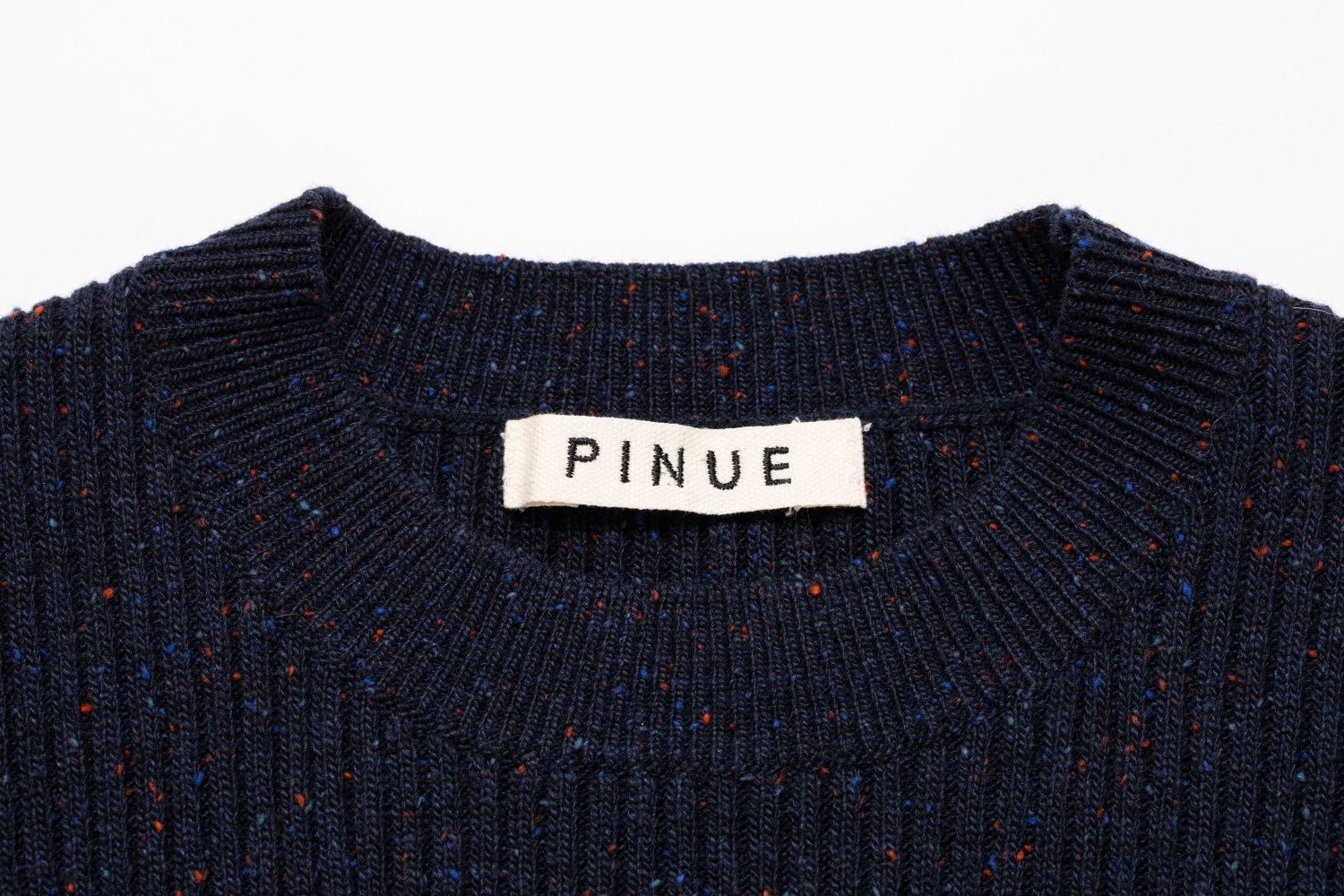 カラーネップリブニットトップス（GRAY） - PINUE