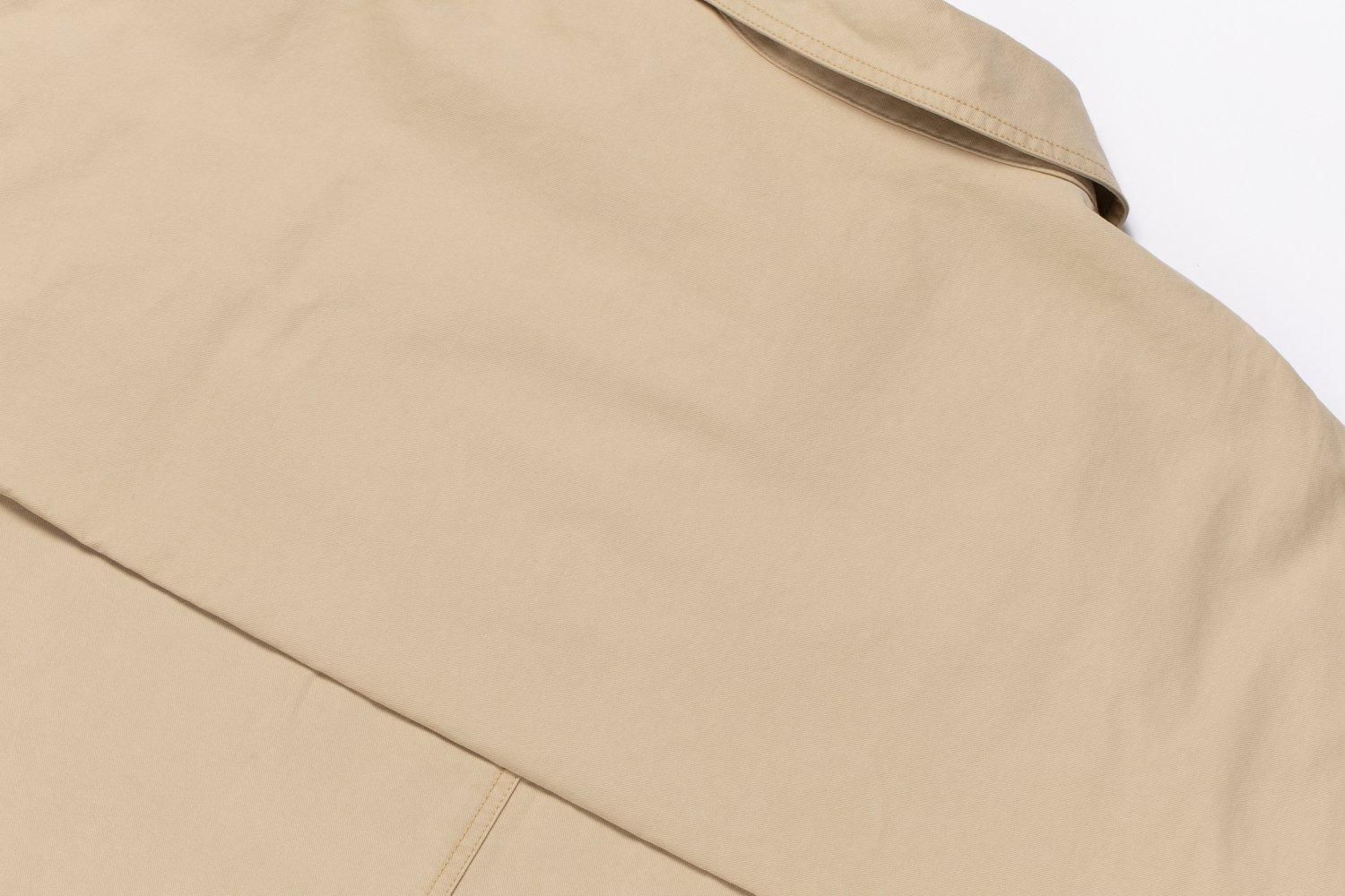 フロントジップトレンチコート(BEIGE) - PINUE フロントジップトレンチコート(BEIGE) - PINUE