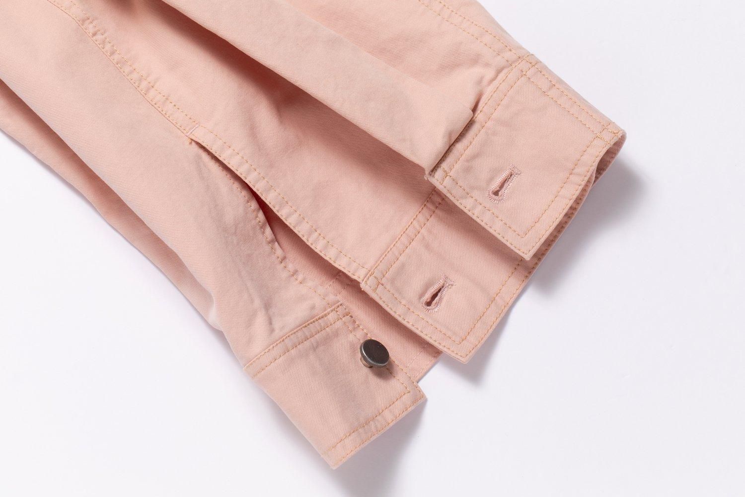 フロントジップトレンチコート（PINK） - PINUE