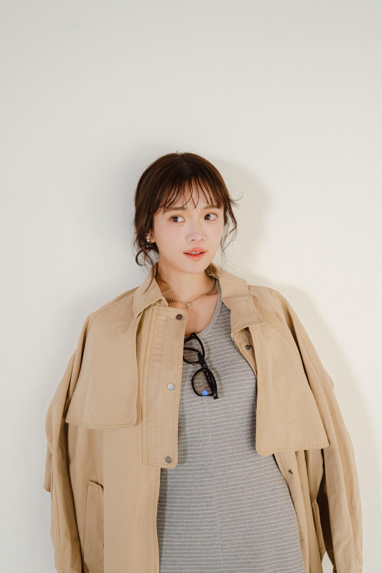 ボーダーサーマルワンピース(GRAY) - PINUE ボーダーサーマルワンピース(GRAY) - PINUE