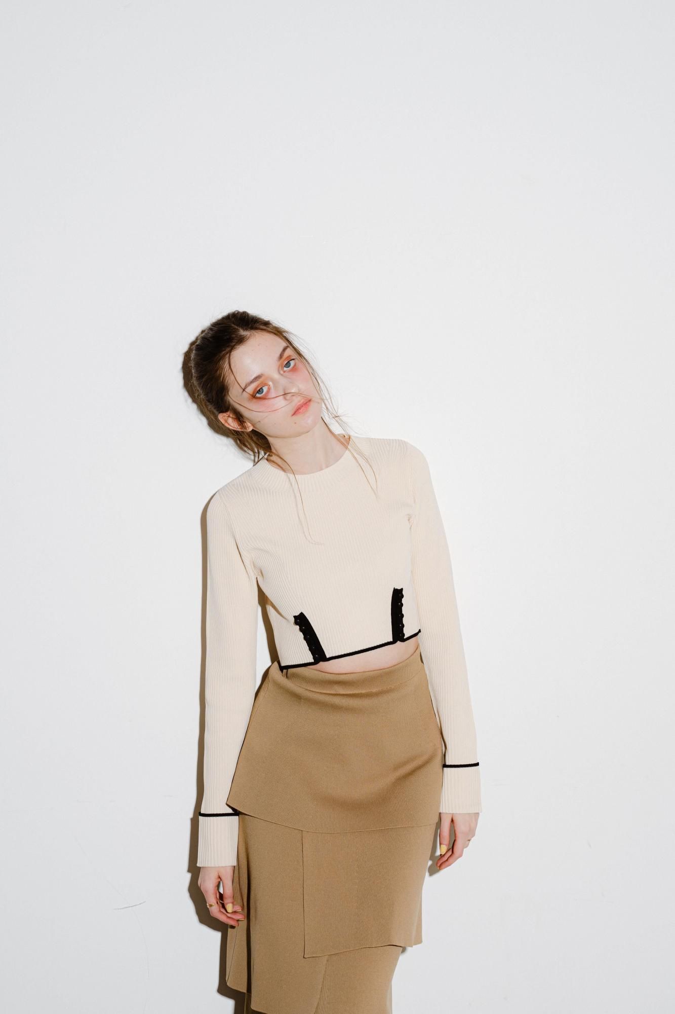 pinue【タグあり】ニットティアードスカート（BEIGE） ニットティアードスカート（BEIGE） - PINUE