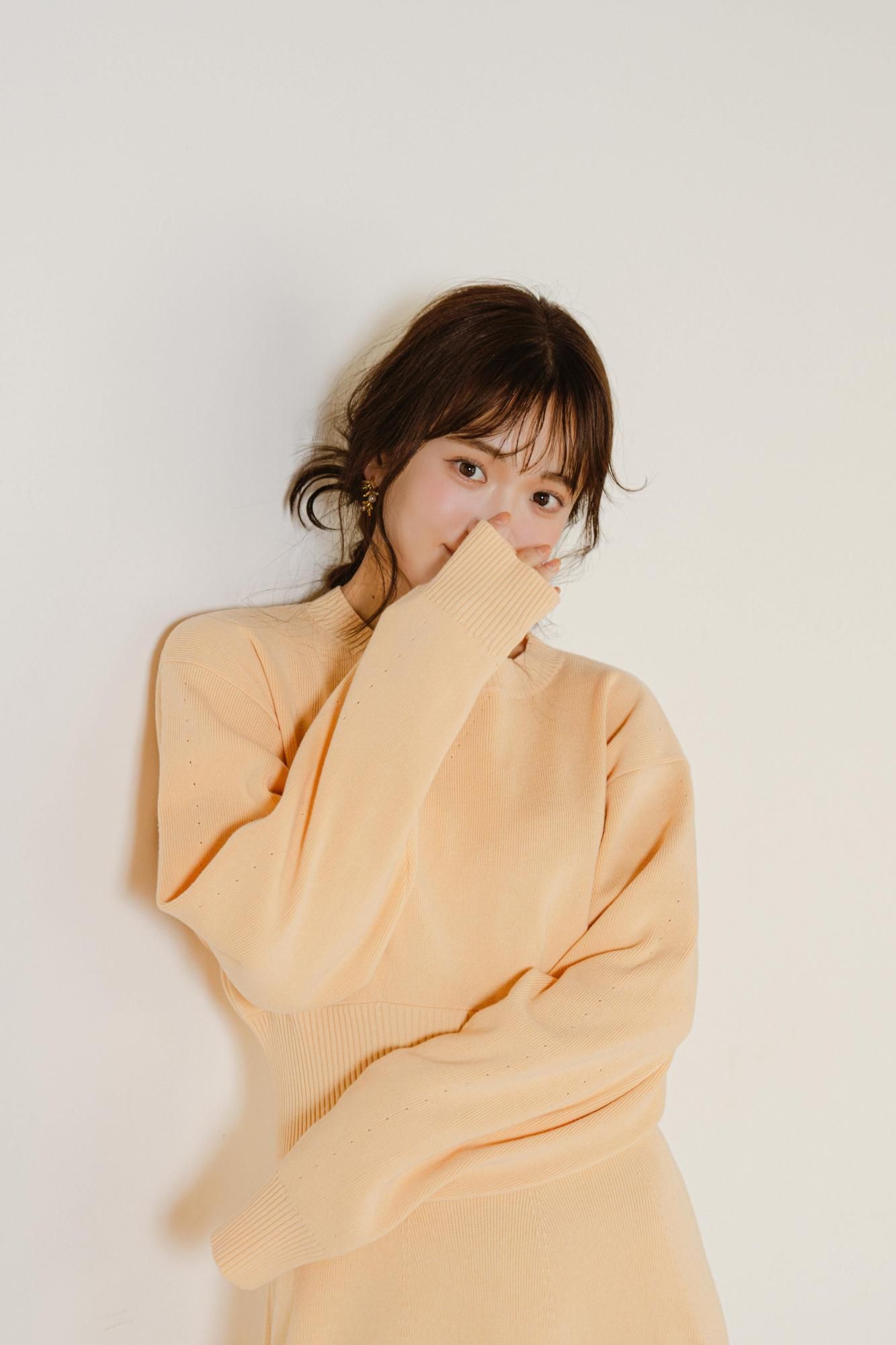 アイレットニットワンピース（BLACK） - PINUE