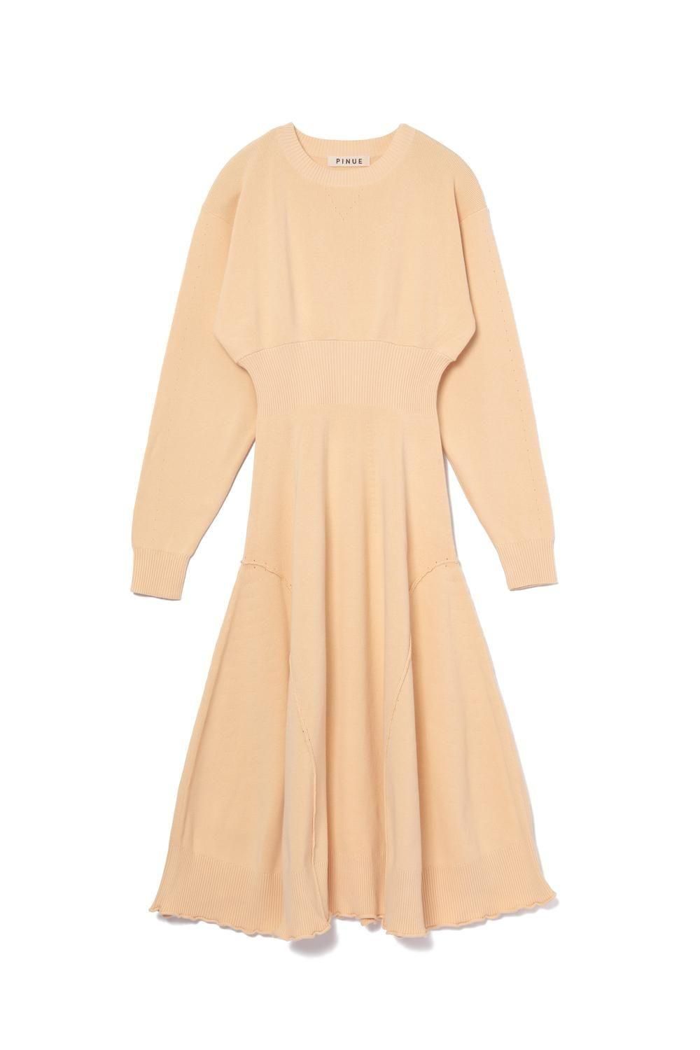 アイレットニットワンピース（YELLOW） - PINUE