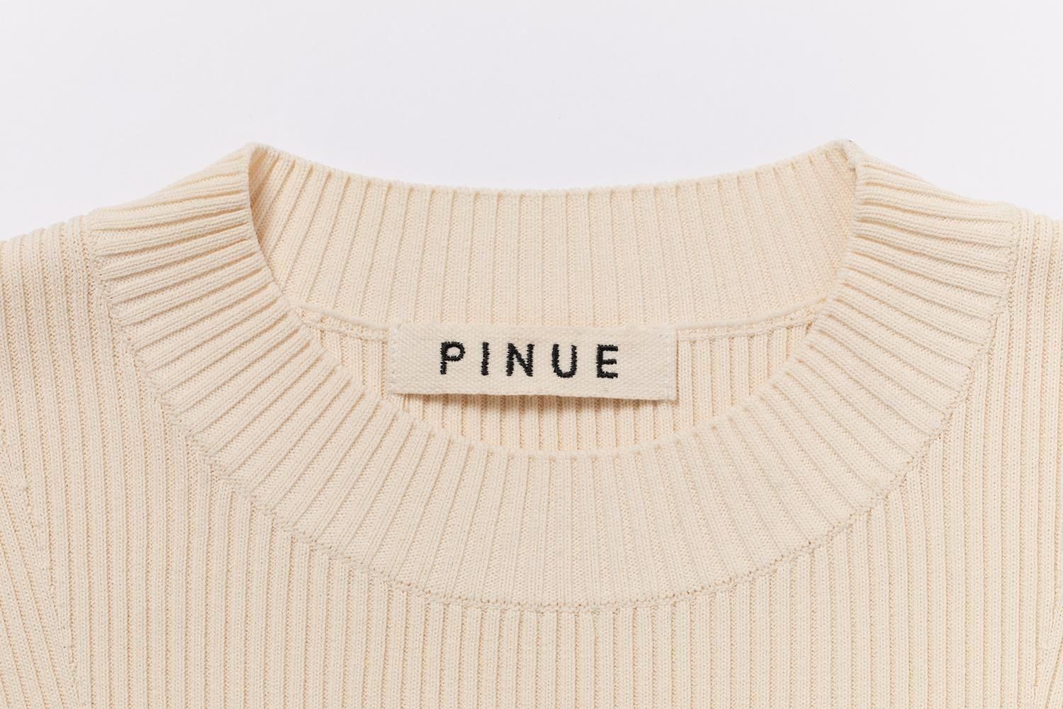 古着人気アイテム ウエストスリットニットトップス（IVORY） - PINUE トップス