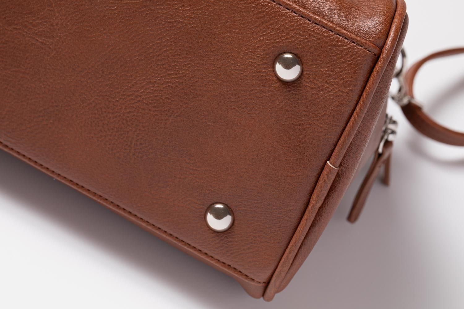 ウェーブボストンバッグ(BROWN) - PINUE ウェーブボストンバッグ(BROWN) - PINUE