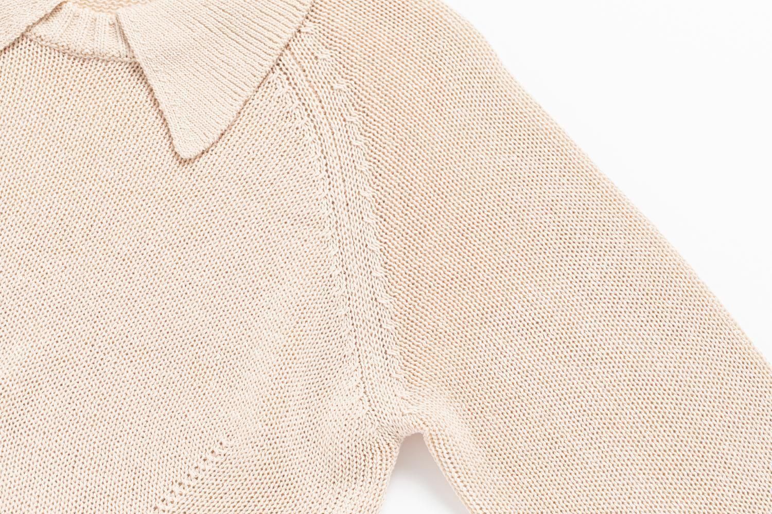 ミニフレアニットワンピース（BEIGE） - PINUE