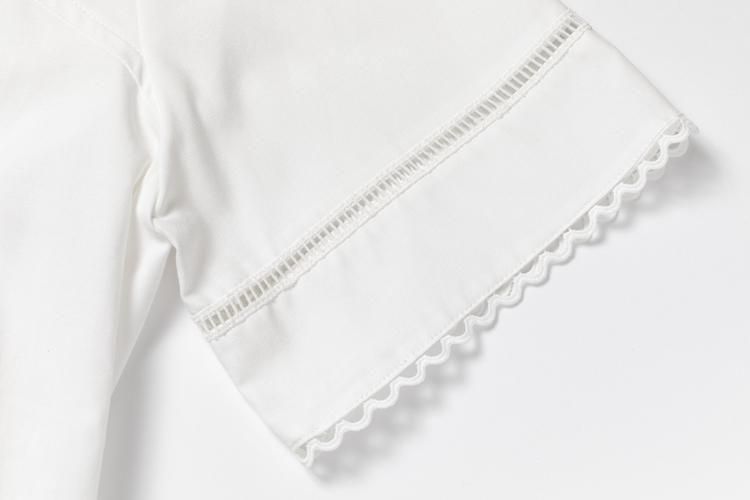 レーストリムワンピース（WHITE） - PINUE