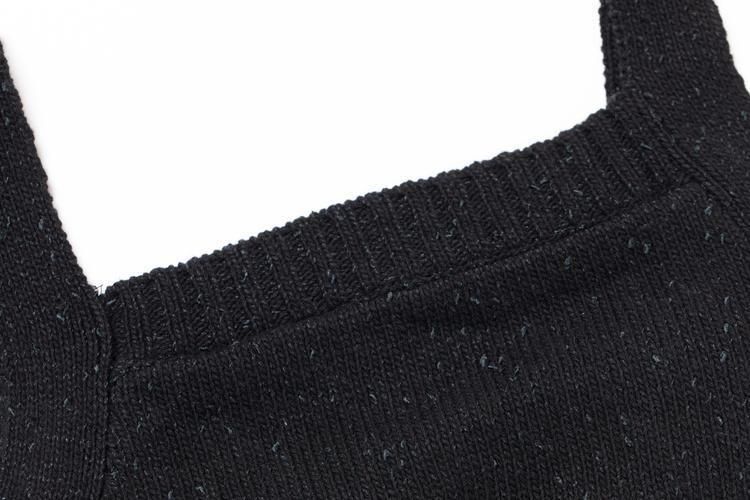 アルチビオ　archivio フリンジニット　セットアップ　ブラック アルチビオ archivio フリンジニット セットアップ ブラック