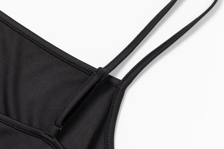 ニットコンビレースワンピース（BLACK） - PINUE