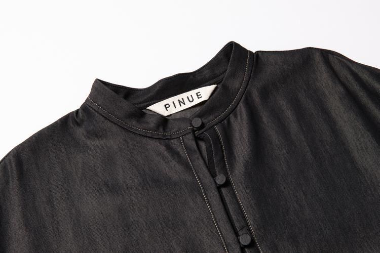 ☆新品タグ付き☆PINUE アシメヘムシャツワンピース アシメヘムシャツワンピース（DENIM） - PINUE