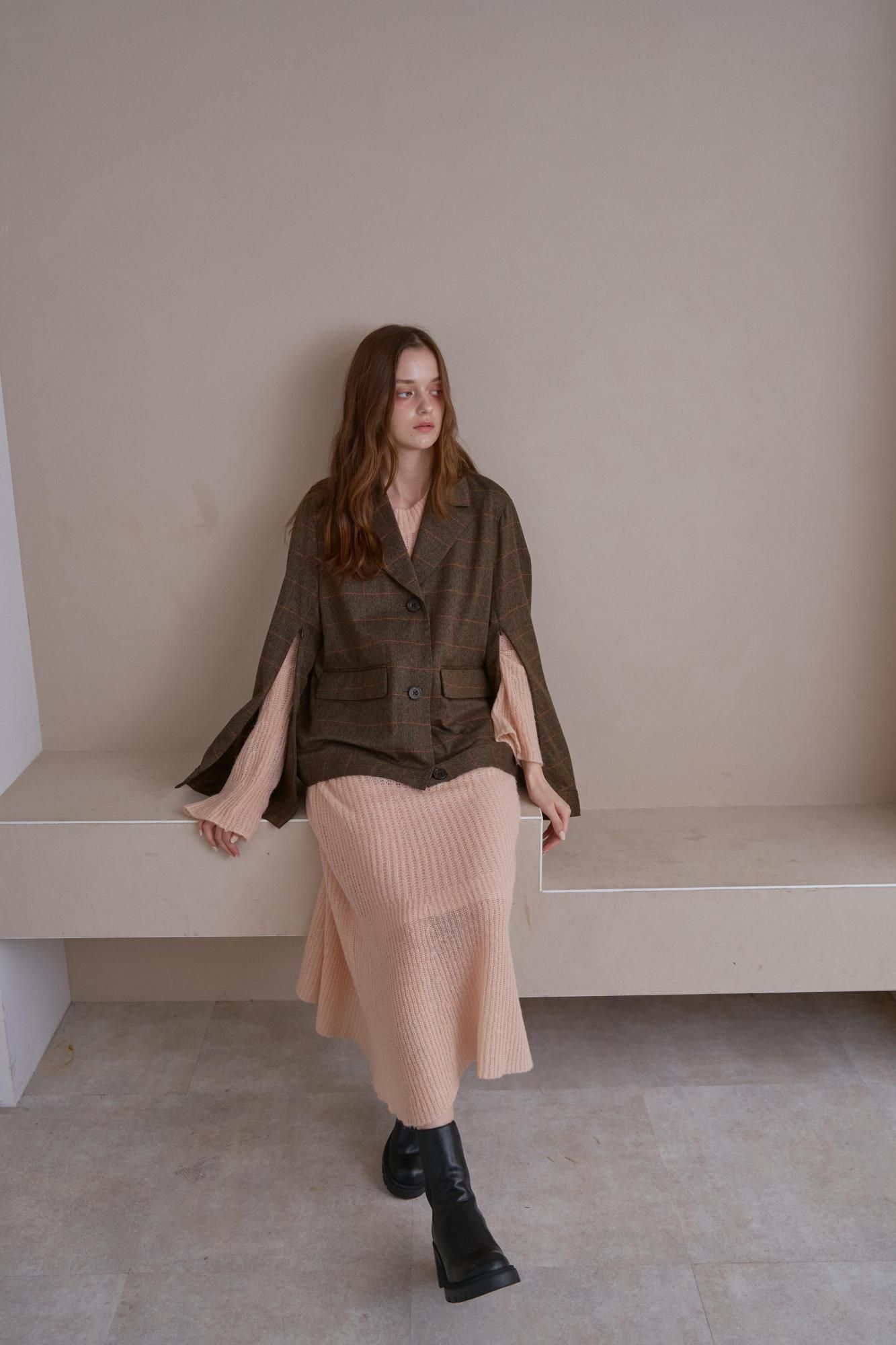 【pinue】スリットスリーブカットセットアップ PINUE スリットスリーブカットセットアップ（GRAY）