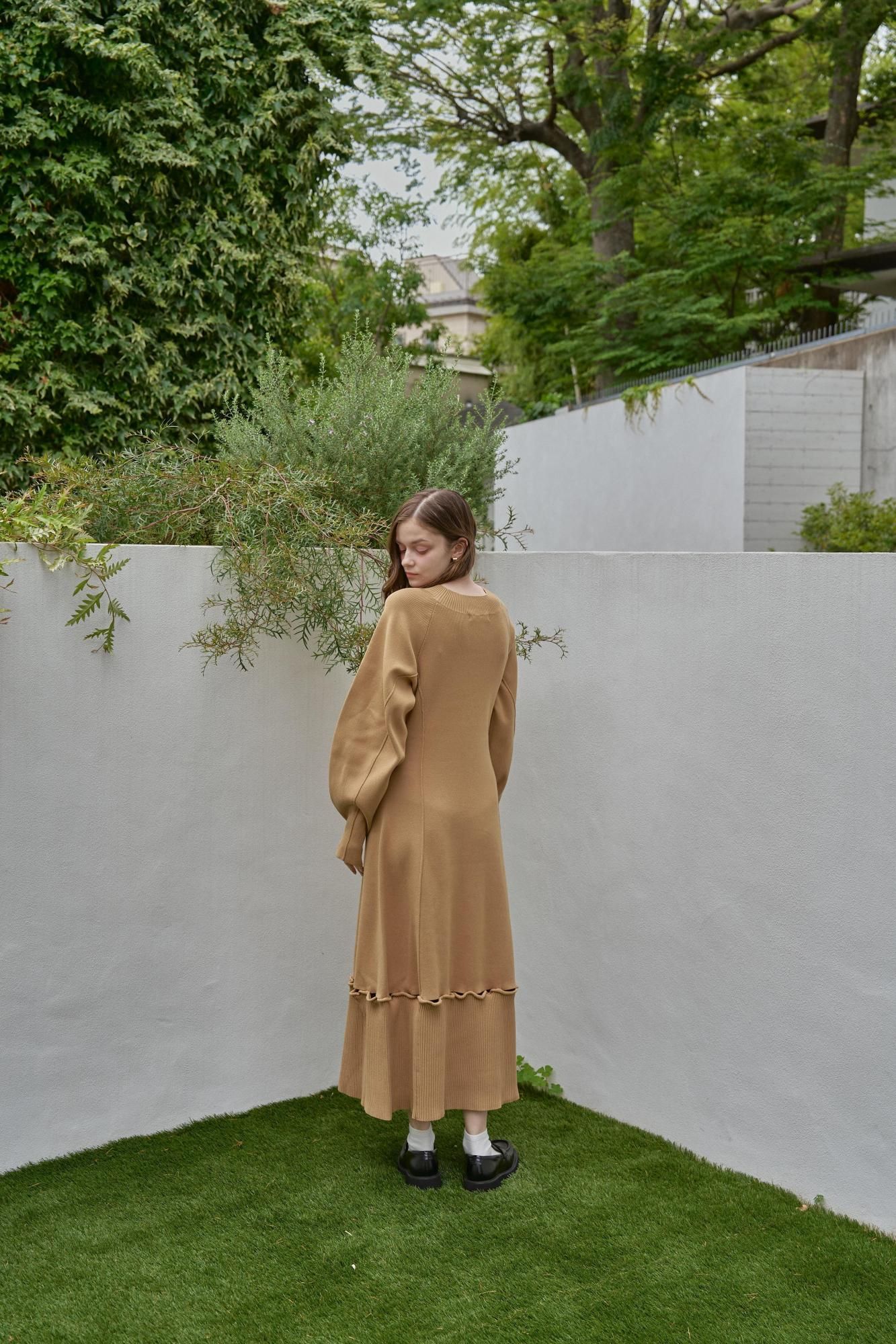 ワンピース soyLatte10 S・Mサイズ展開】ミックス編みニットワンピース