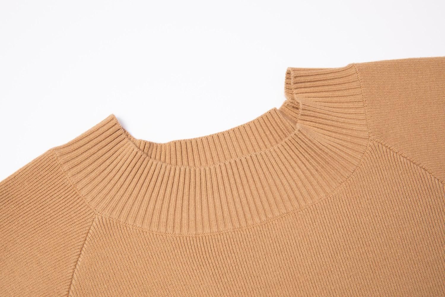 スリットヘムニットワンピース（CAMEL） - PINUE