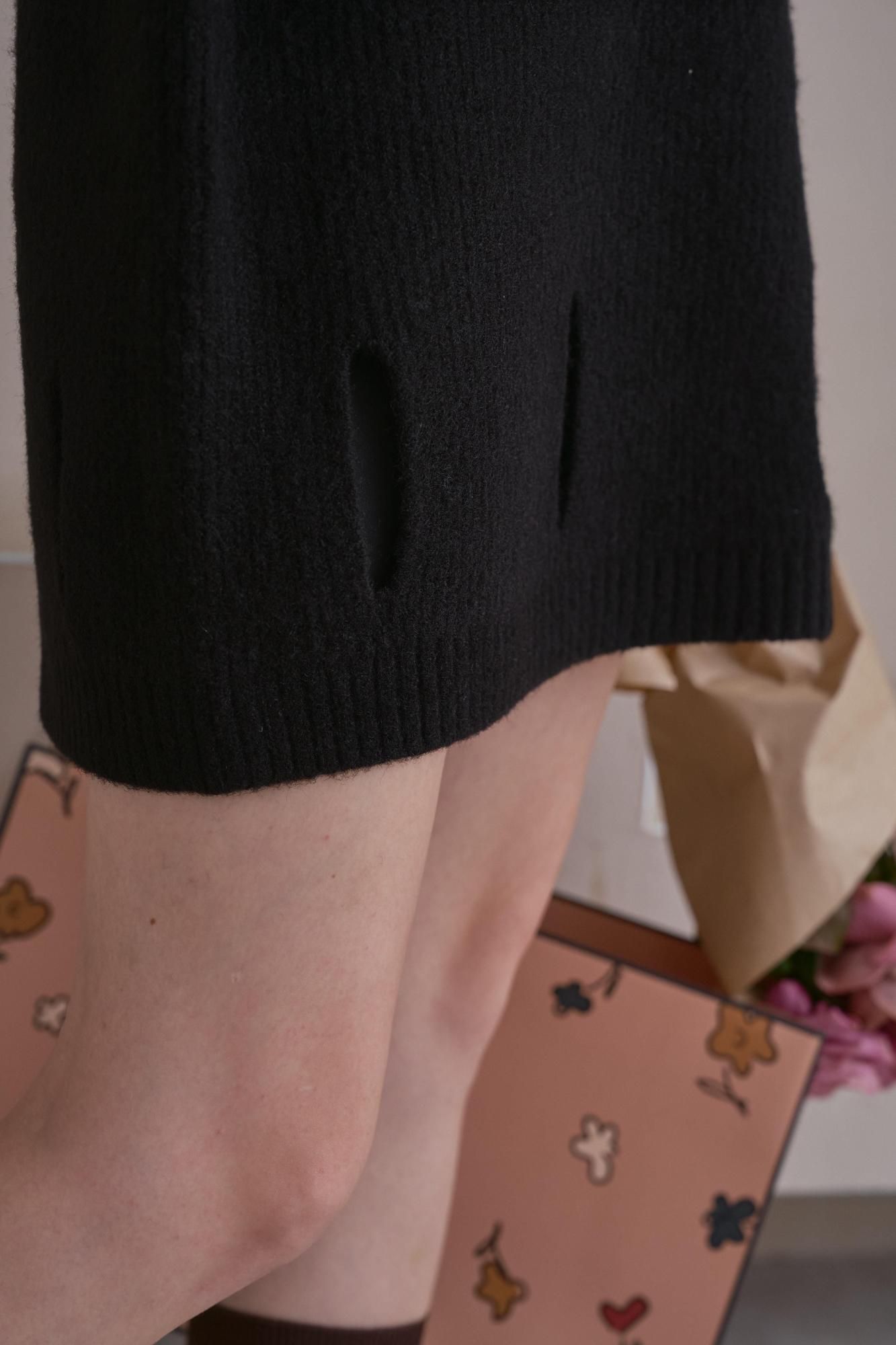 ミニニットワンピース（BLACK） - PINUE