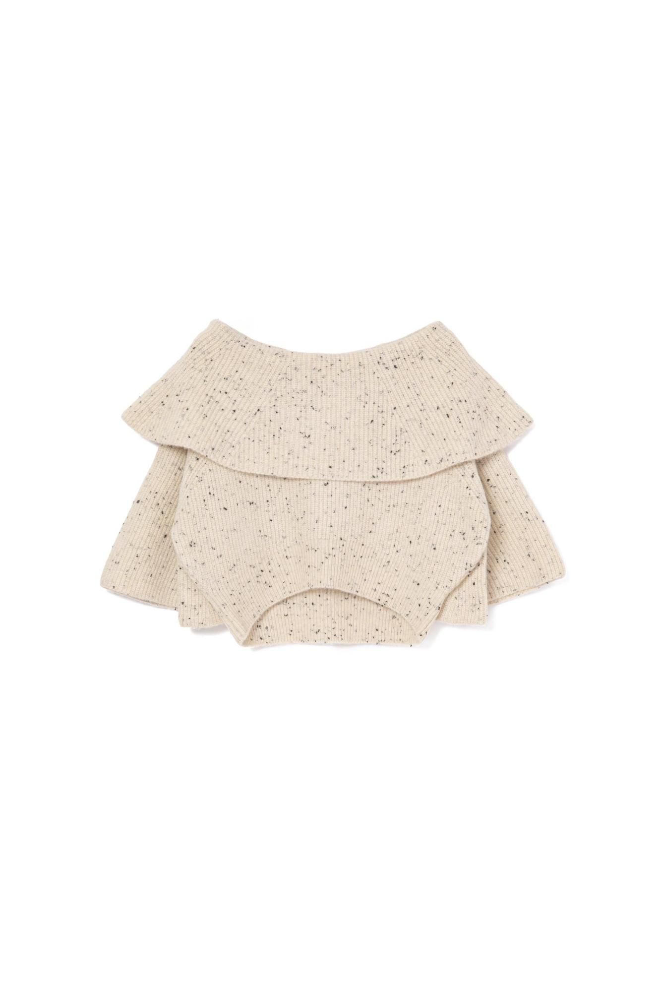 フレアスリーブニットトップス（IVORY） - PINUE