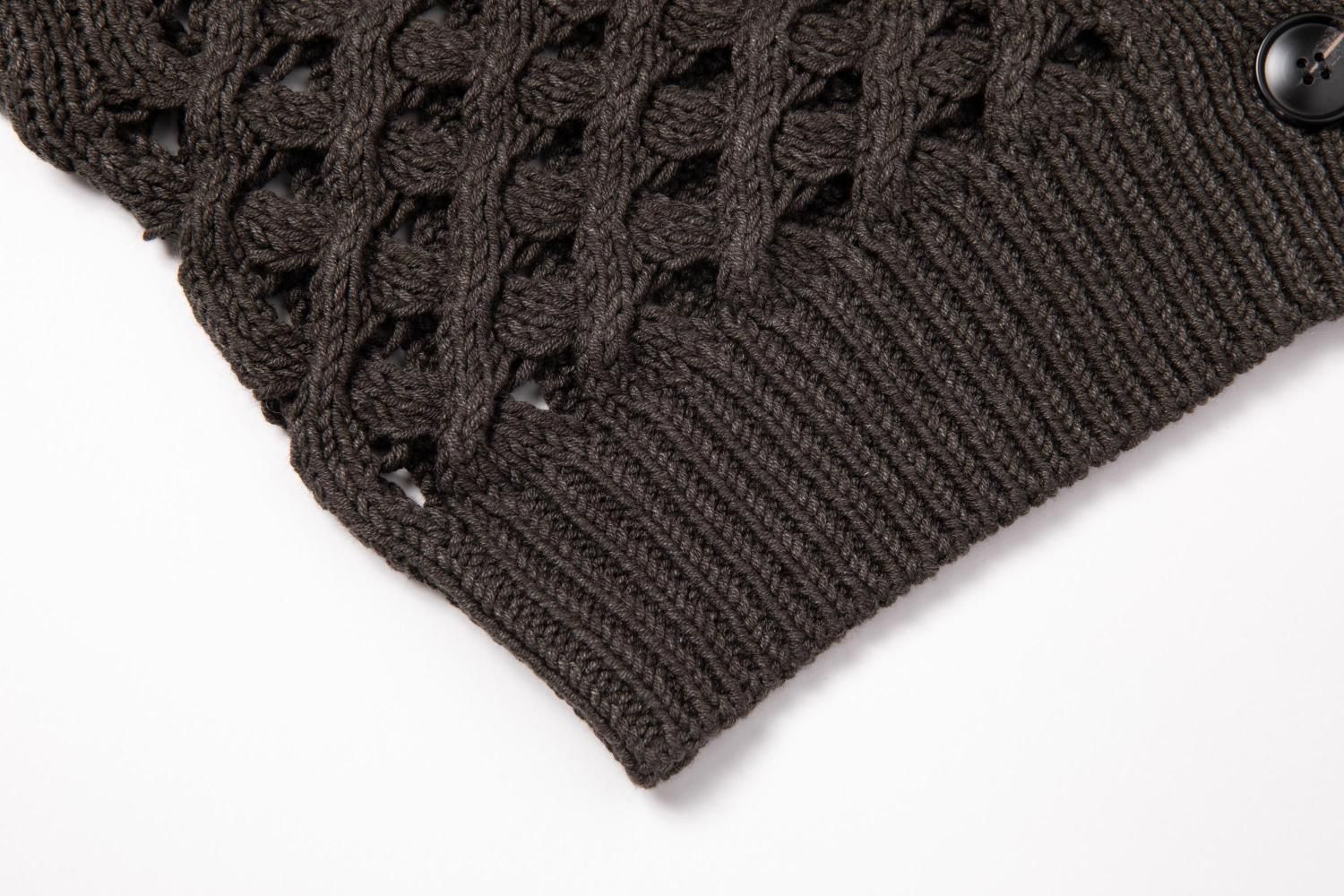 Stone  knit ニット JOSE MOON ニット セーター HOLES KNIT SHORT TOPS/ホールズ