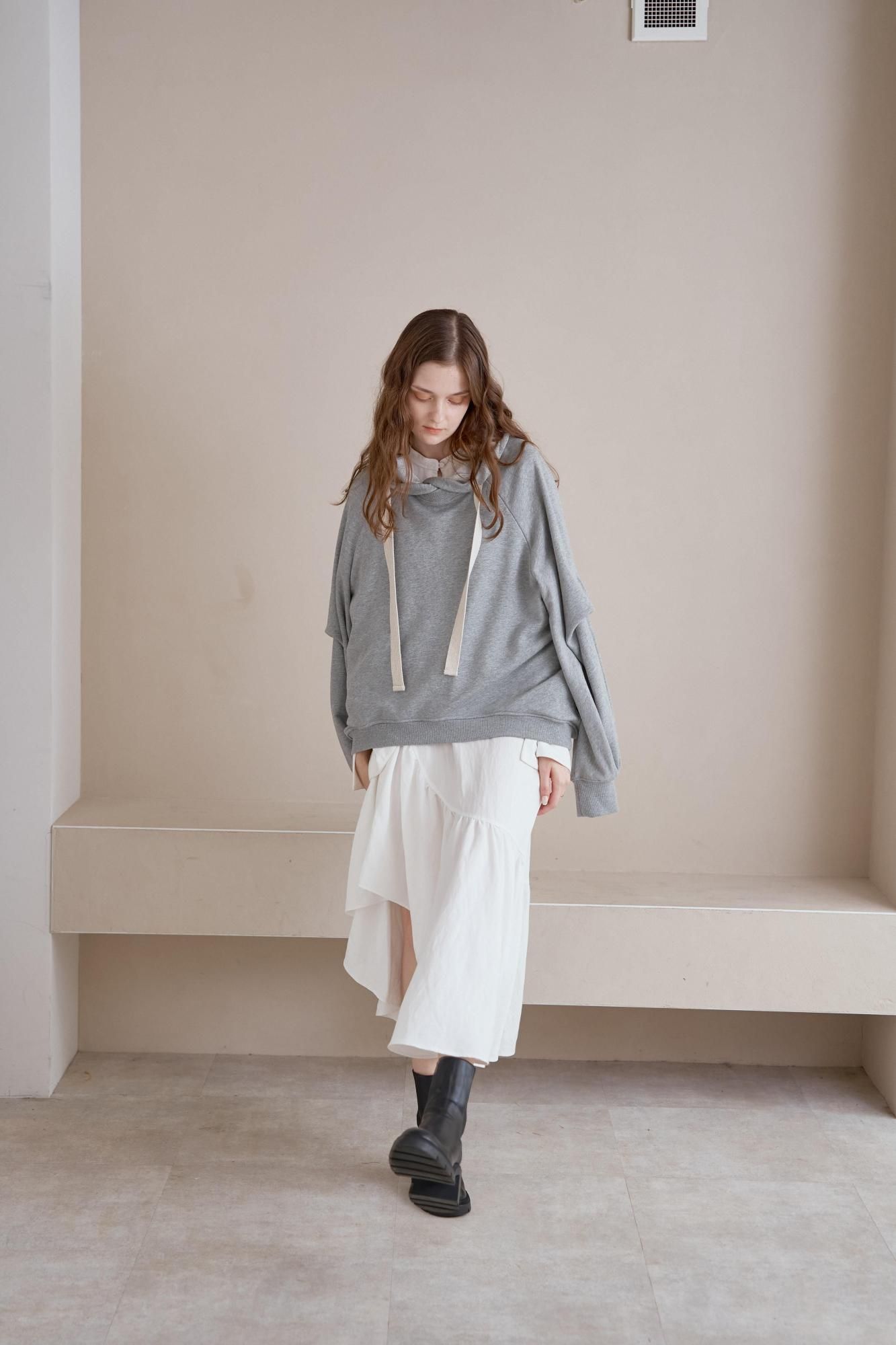 タックスリーブパーカー（GRAY） - PINUE