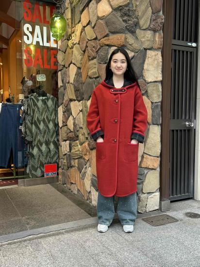 元町チャーミングコート - レッド<ロング丈> - 横浜元町 元町チャーミングコート - レッド<ロング丈> - 横浜元町