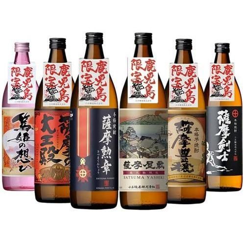 ふるさと鹿児島限定焼酎 飲み比べ 900ml×6本セット - 小正醸造 ふるさと鹿児島限定焼酎 飲み比べ 900ml×6本セット - 小正醸造