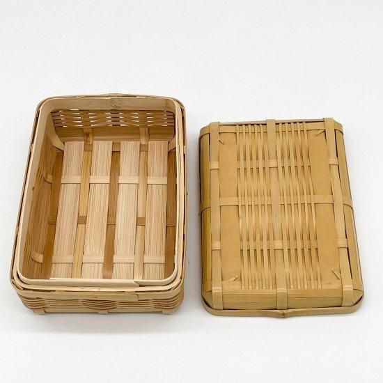 鹿児島 竹 三段重 民藝 美品 【かごんまよかもん応援