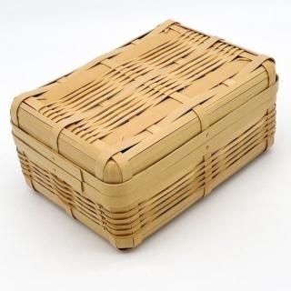 手編みの丁寧な作り！白竹サンドイッチ籠（大）