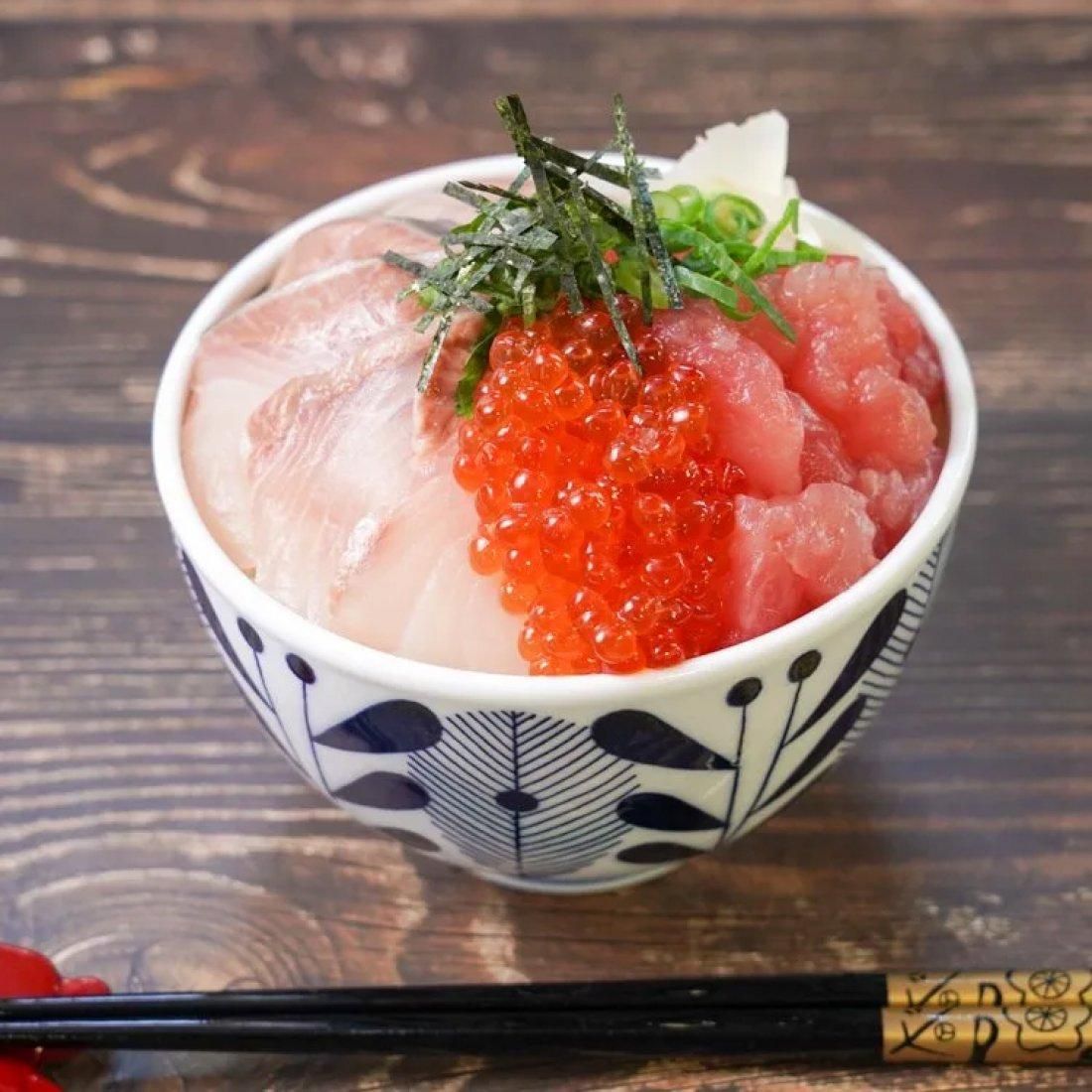 マグロ・カンパチ・イクラ3種丼 3人前×2食セット - 津曲商店