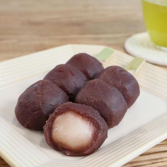 彦一だんご 12本入り（小豆だんご6本入りと紫芋だんご6本入り） - 津曲