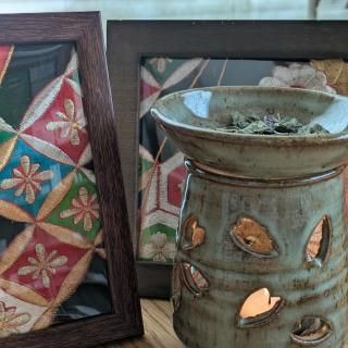 【お茶の香り広がる】 茶香炉＆茶葉 1袋セット 【メモワール香り】