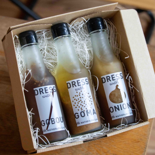 【MATHERuBAオリジナル】贈答用ドレッシング3本セット（オニオン・ゴボウ・ゴマ）