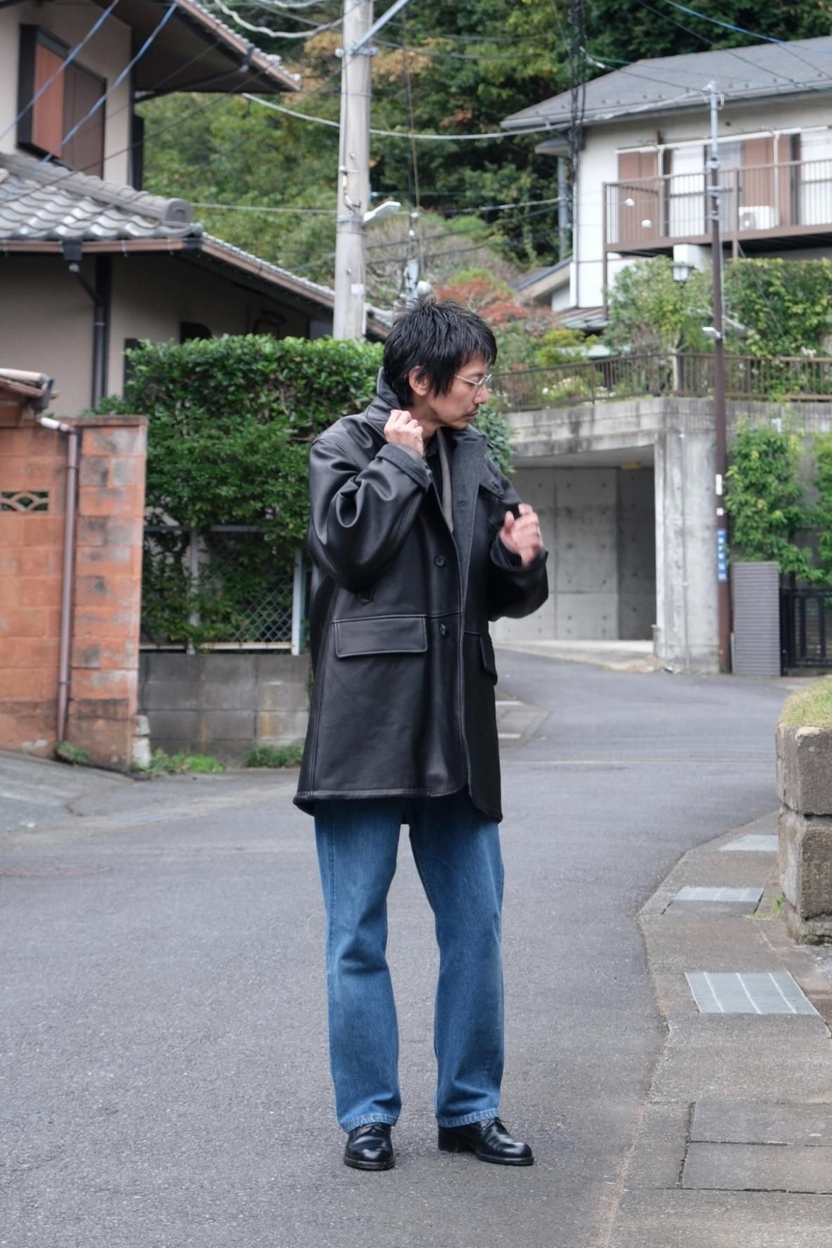 Lamb Leather Car Coat - 商品帖 | 柿乃葉 / KAKINOHAHANARE Lamb Leather Car Coat - 商品帖 | 柿乃葉 / KAKINOHAHANARE