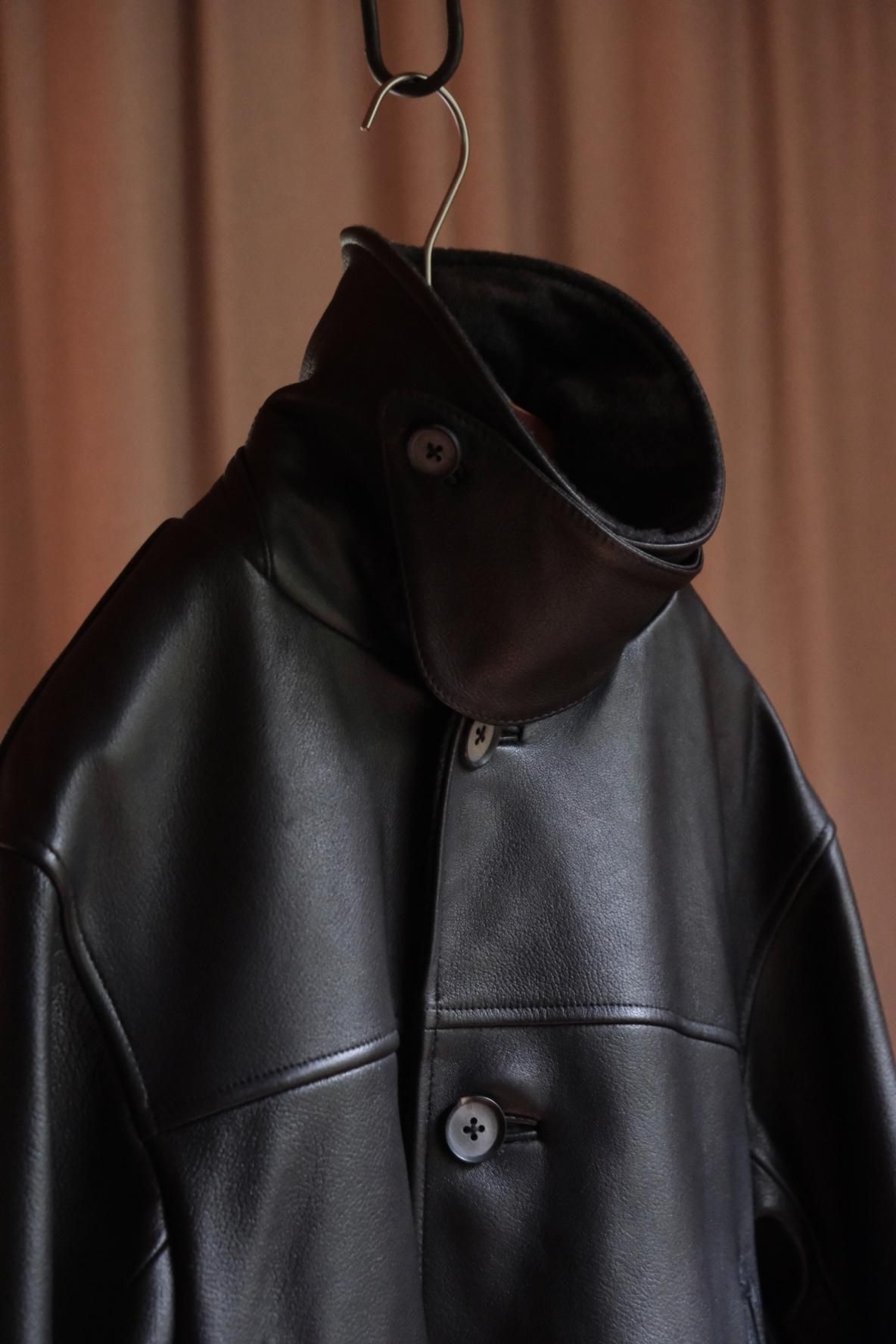 Lamb Leather Car Coat - 商品帖 | 柿乃葉 / KAKINOHAHANARE Lamb Leather Car Coat - 商品帖 | 柿乃葉 / KAKINOHAHANARE