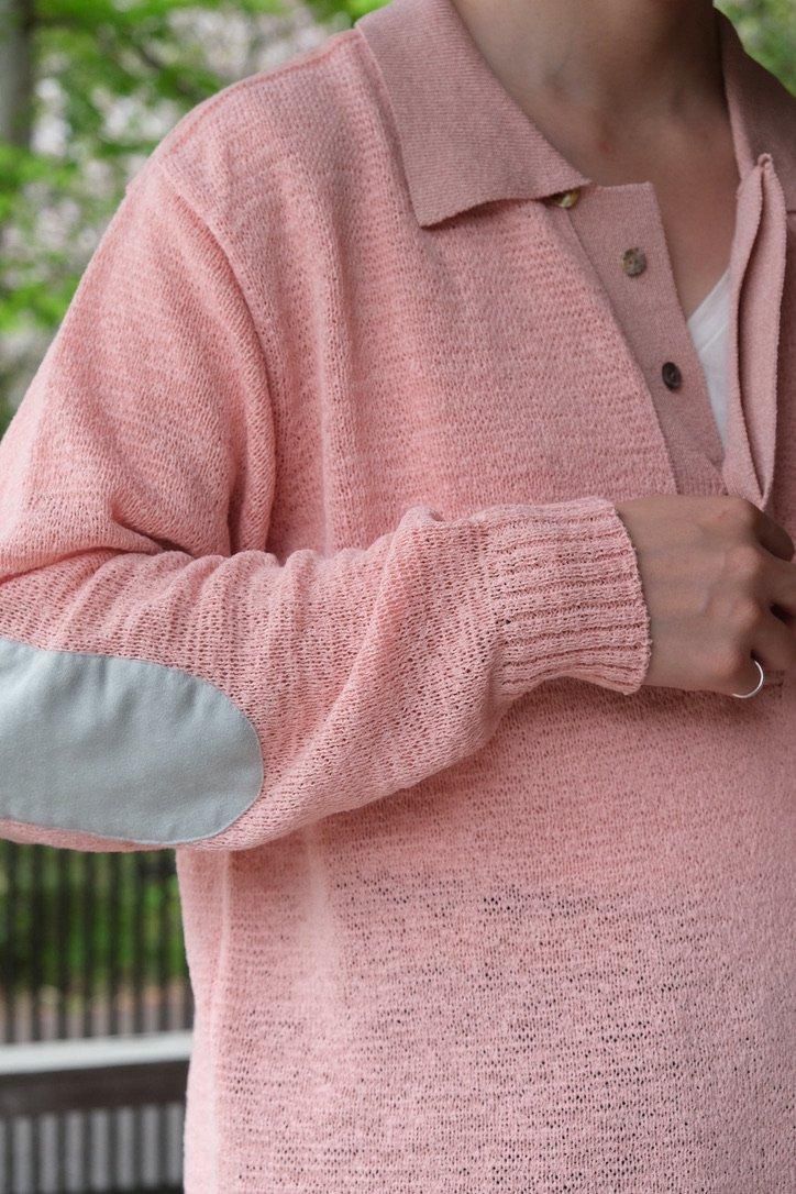 【オープニング 大放出セール】 Ex 柿乃葉 ANSNAM Tape Shirt Polo Knit Yarn トップス