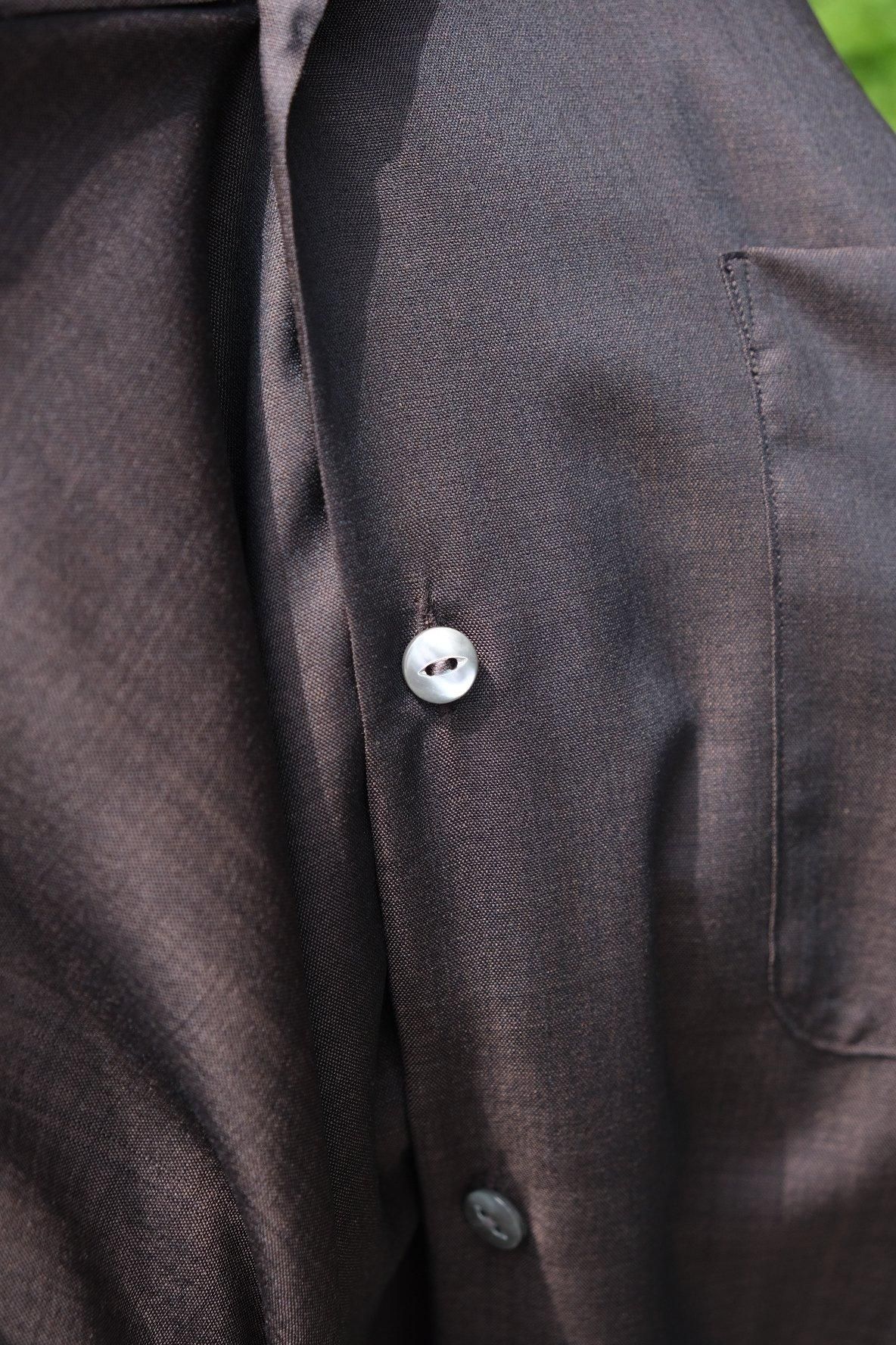 H Wool One-piece Collar Shirt - 商品帖 | 柿乃葉 / KAKINOHAHANARE H Wool One-piece Collar Shirt - 商品帖 | 柿乃葉 / KAKINOHAHANARE
