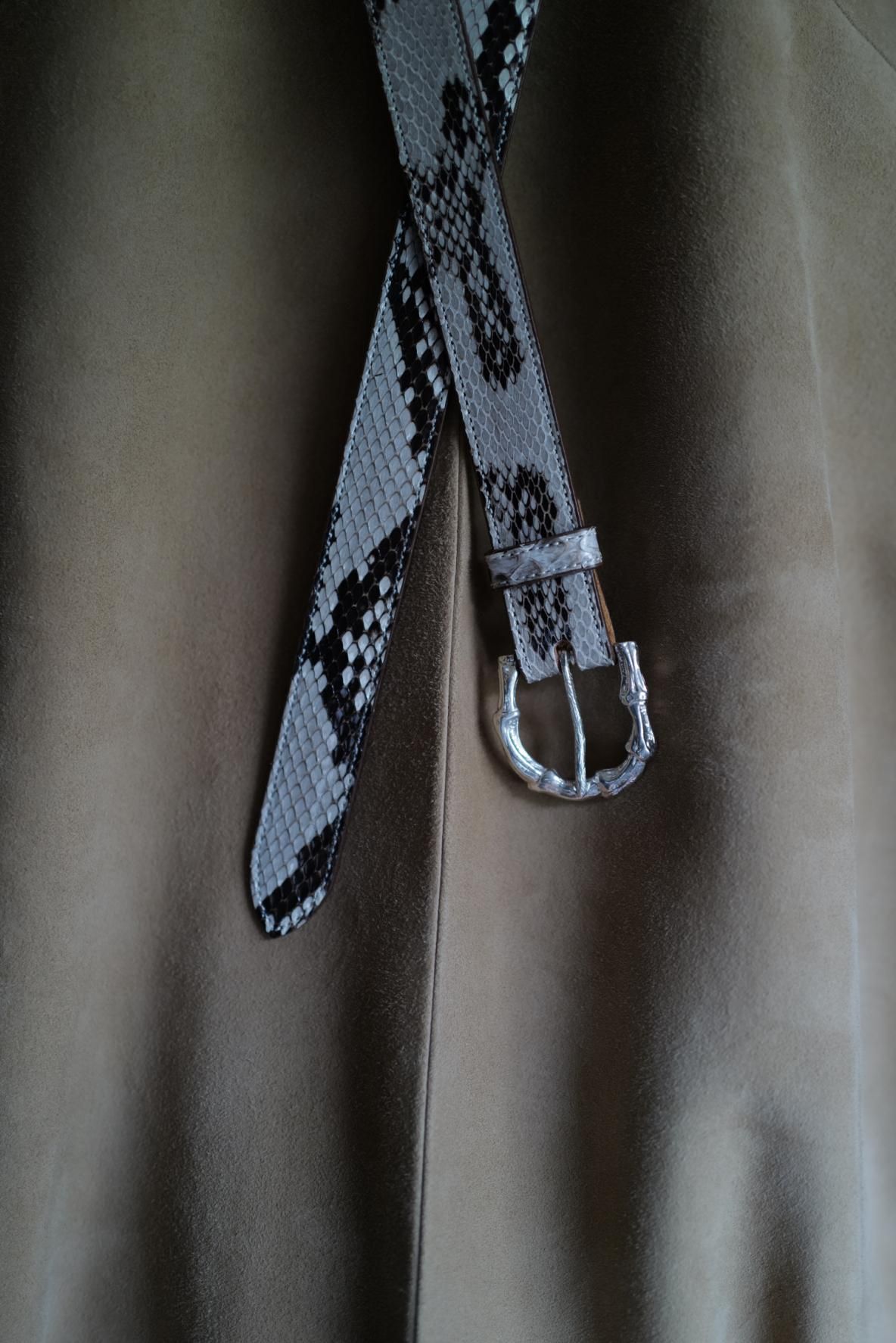 柿乃葉　Bamboo Buckle Belt Annonay Ex Bamboo Buckle Belt - Diamond Python / Order - 商品帖 | 柿