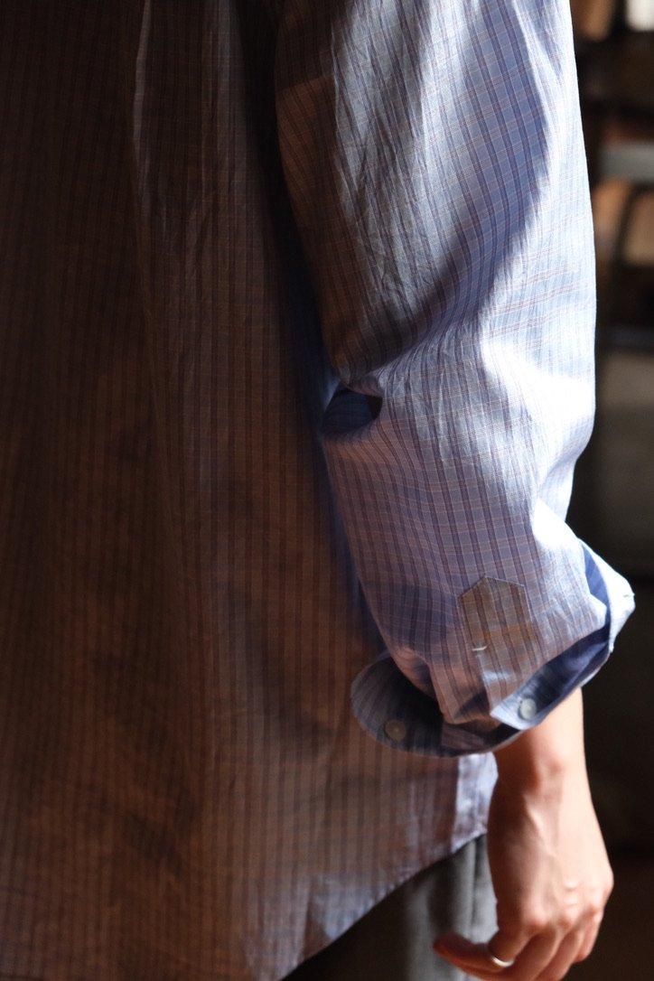 トップス CHARLES SILK POPLINE FINE CHECK MAATEE&SONS 